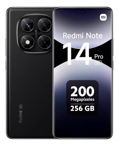 Xiaomi Redmi Note 14 Pro 5g (global) 8+8/256gb resistente al agua, color negro