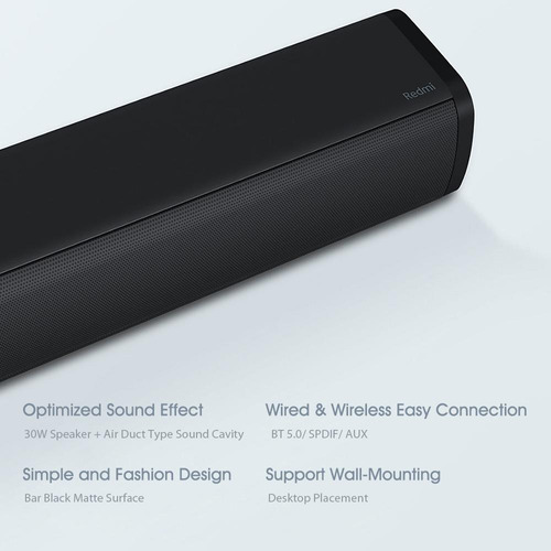 Barra De Sonido Xiaomi Redmi Tv Soundbar Bt 5.0 30w Openbox!