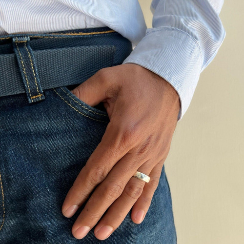 Imagen 7 de 10 de Argolla De Plata 925 Matrimonio Grabado Hombre Mujer Agalea
