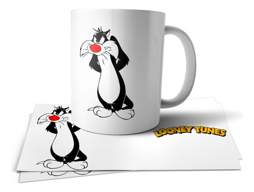 Gato Silvestre Piolin Looney Tunes Taza Tu Propio Estilo #1