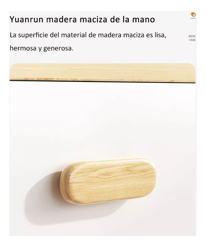 Simple Librero De Librero Modernos Con 3 Cajones Y Puerta Madera Clara Y Blanco