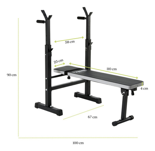 Banco Multifuncional Plegable Bywell Para Pecho