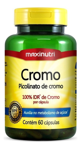 Picolinato De Cromo 60 Cápsulas Maxinutri
