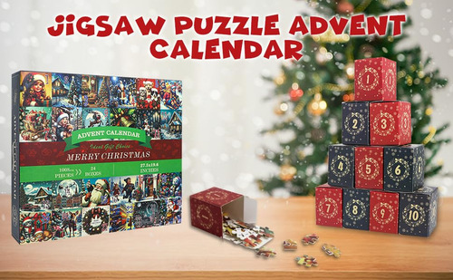 Quebra-cabeça Do Calendário Do Advento De Natal 1008 Peças R