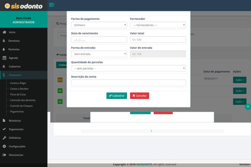 Imagem 3 de 8 de Gerenciador Odontológico Online