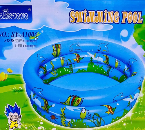 Piscina Inflable De 90 Cm Para Niños Verano