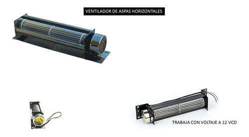 Ventilador Horizontal 5 Pulgadas En Aluminio Aspas Tf5