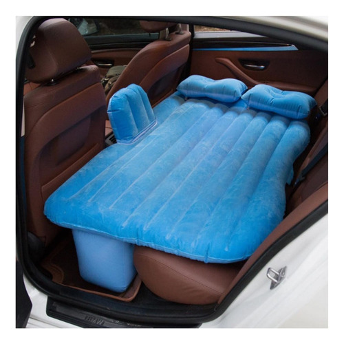 Colchon Inflable Para Vehiculos Camping Azul