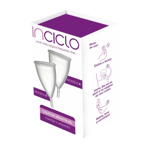 Imagem 1 de 1 de Novo Inciclo Coletor Menstrual - Modelo A (2 Unidades)