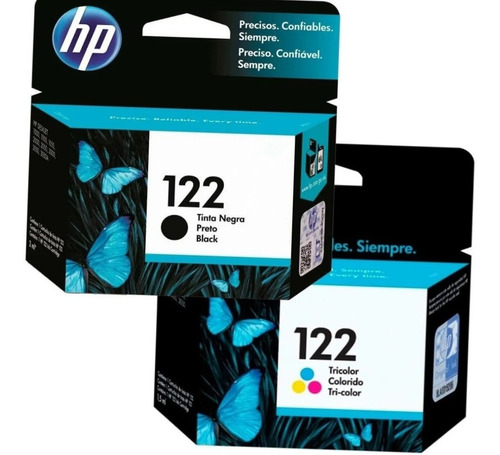 Combo Cartuchos Hp 122 Negro + Color 3050 2050 2000 Original