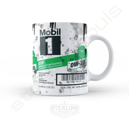 Taza Fierrera - Mobil 1 Motor Oil Can | Oil / Aceite / Retro