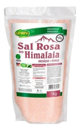 Sal Rosa Do Himalaia Fino 1kg - Unilife