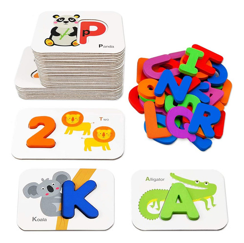 Gojmzo Abc Montessori - Tarjetas Flash Para Nios Pequeos De