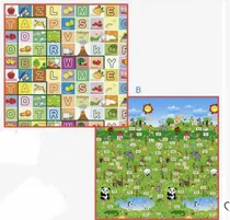 Comprar Tapete Alfombra  De Juego Gateo Bebe Niños Reversible Nueva