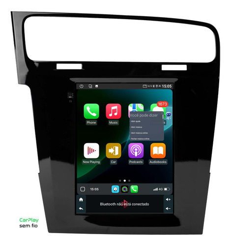 Multmidia Tesla Golf Mk7 13/19 Android 14 64gb Carplay Voz