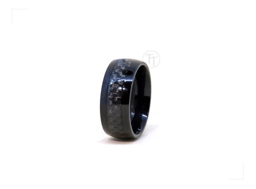 Anillo Grecas Titanio 18k Negro By Thi Tur®