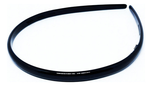 N557p Tiara Lisa Preto Francesa Finestra 0,7cm Larg Cor Preta