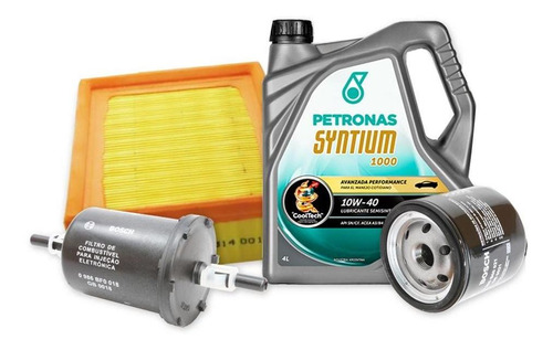 Kit Filtros + Aceite Syntium Chevrolet Celta 1.4 8v Ls - Lt