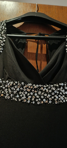 Vestido Negro Largo De Fiesta (Usado)