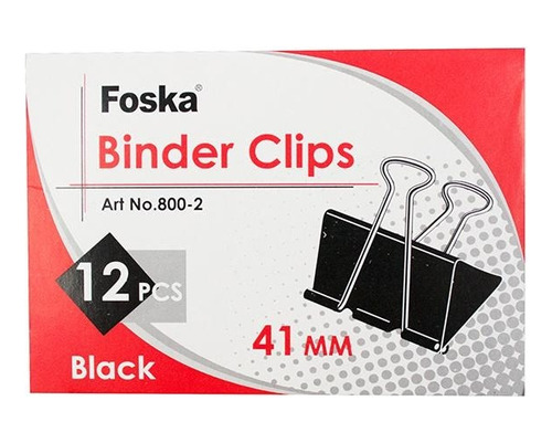 Binder Gancho Doble Clip 41mm (12 Und)