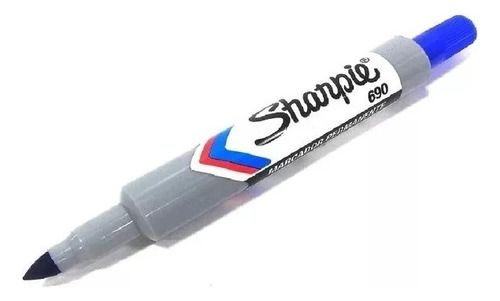 Marcador Sharpie 690 Azul Permanente Redondo Pack De 12