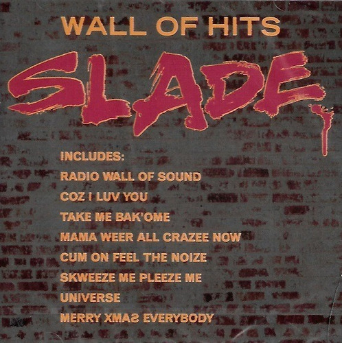 Cd Slade / Wall Of Hits / Greatest Hits (1991) Europeo