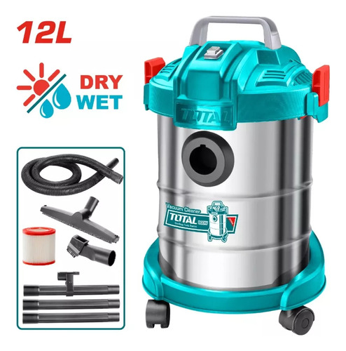 Aspiradora 12l Humedo-seco 800w Total