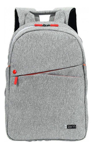 Mochila Porta Notebook 15,6 Zom Hasta 10kg Zb 150g Gris