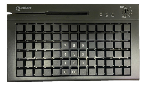 Teclado Programable 3nstar Con Lector De Tarjetas Magneticas Negro Español Latinoamérica