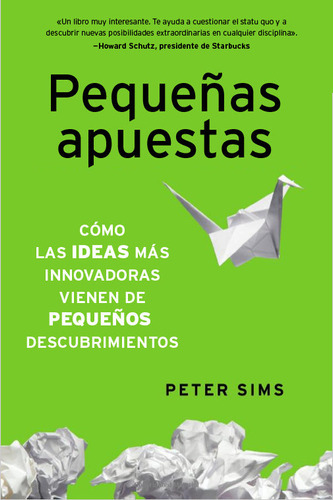 Pequeãâ±as Apuestas, De Sims, Peter. Editorial Gestion 2000, Tapa Blanda En Español
