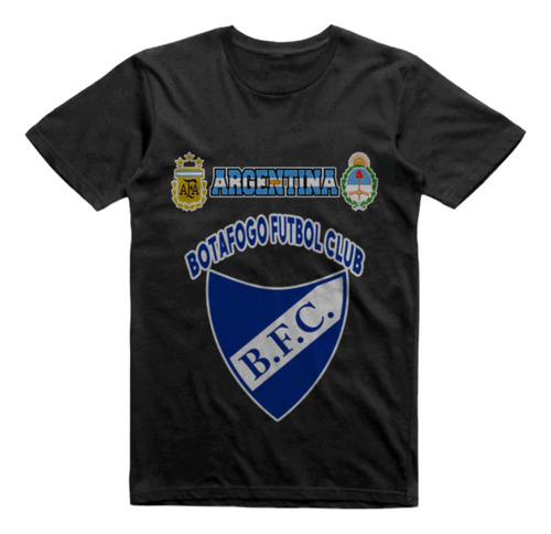 Remera Algodon Negra Botafogo Fútbol Club Rauch