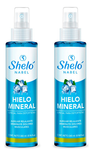 Spray P/ Dolor Relajante Muscular Hielo Mineral Shelo Pack 2
