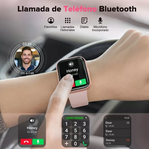 Smartwatch Mujer Hombre Reloj Inteligente Bt Llamadas Alexa