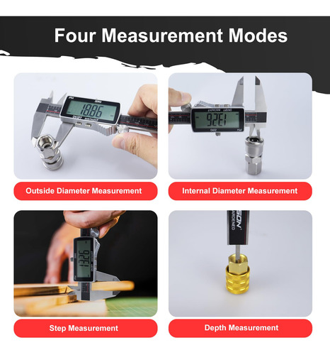 Calibre Digital Godeson Ip54 Acero Inoxidable Lcd Micrómetro