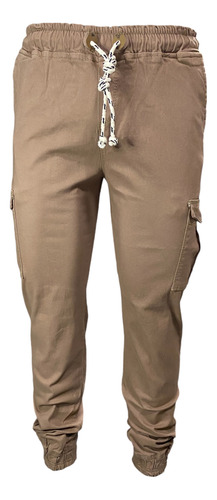 Jogger De Caballero Con Bolsa De Comando Gabardina 