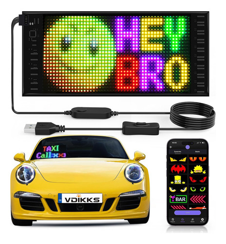 Luz De Ojos De Diablo Para Auto, Pantalla Led 10,6
