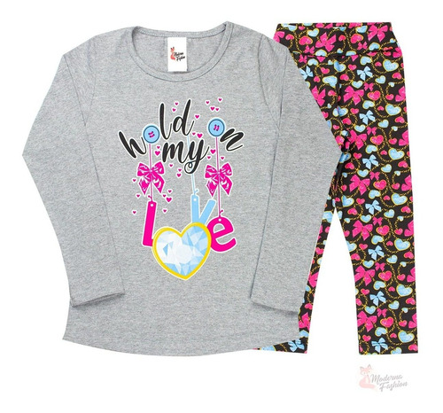 Imagem 5 de 7 de 4 Conjunto Feminino Infantil Roupa De Inverno Vários Modelos