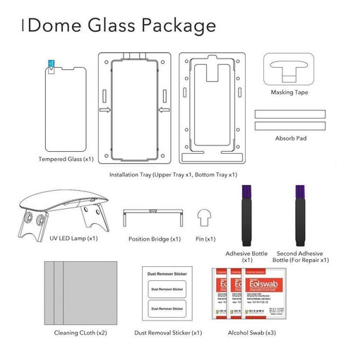 Imagen 3 de 8 de Vidrio Templado Samsung S8 S9 S9 Plus Whitestone Dome Glass#
