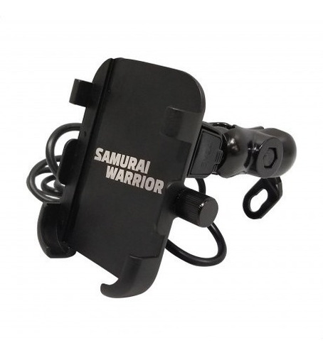 Soporte Celular Gps Regulable Al Espejo Moto C/carga Samurai