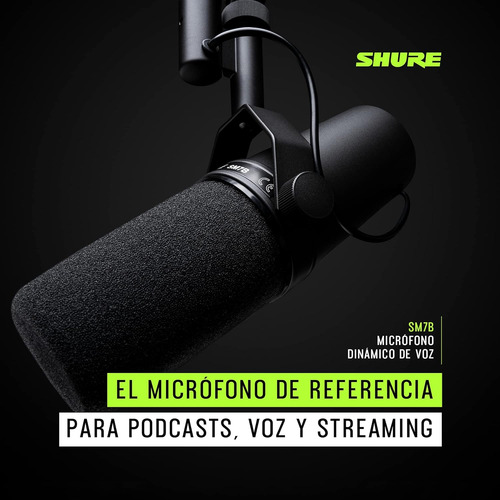 Shure Sm7b Micrófono Dinámico Para Retransmisiones