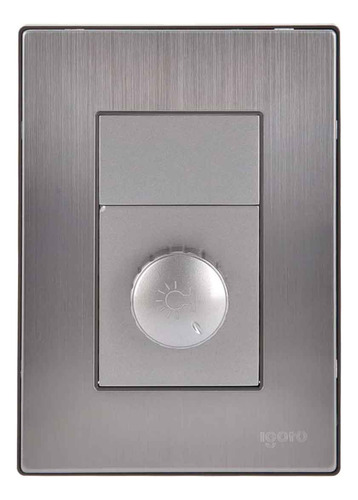 Placa Armada Inoxidable Con Dimmer Igoto