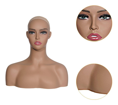 Cabeza De Maniquí Realista, Busto De Cabeza De Maniquí,