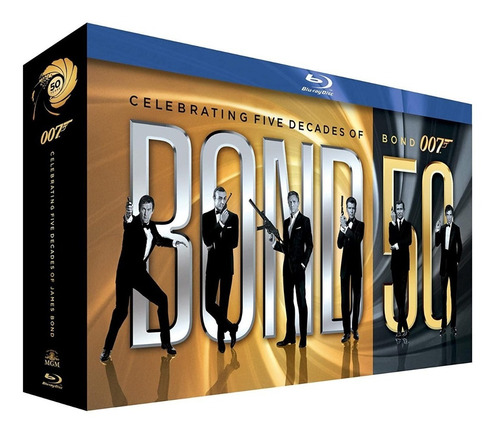 007 50 Aniversario James Bond Boxset 22 Peliculas Blu-ray