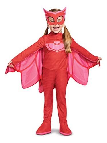 Disguise Pj Masks Owlette Disfraz Deluxe Para Niños, Ligero