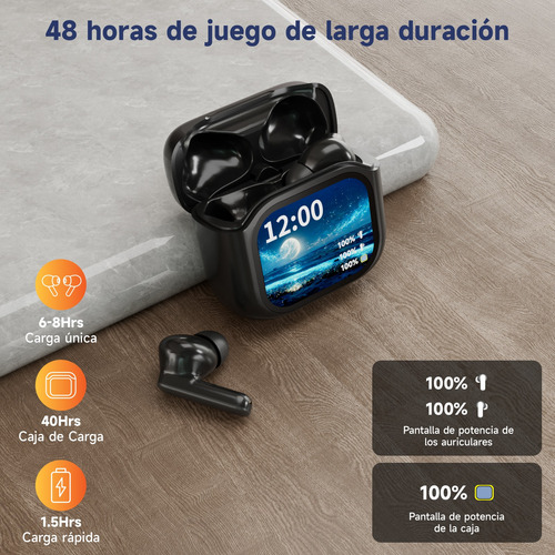 Con Pantalla Inteligente Auriculares Anc Y Enc Bluetooth 5.4