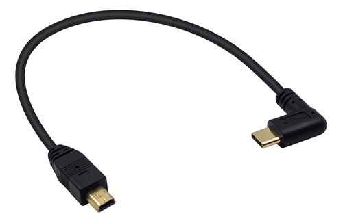 Cable Usb C 90 Grados A Mini Usb  Corto