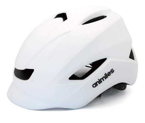 Casco Bicicleta Con Visera Luz Trasera Y Ventilación