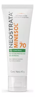 Protetor Solar Fps70 Minesol Oil Control 40g Neostrata