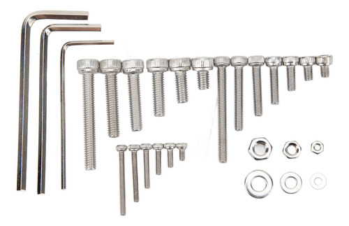 Kit De Tornillos Con Cabeza Hexagonal, Botón De Acero Inoxid