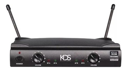 Microfone Kadosh W382m Preto Sem Fio Duplo Cardioide